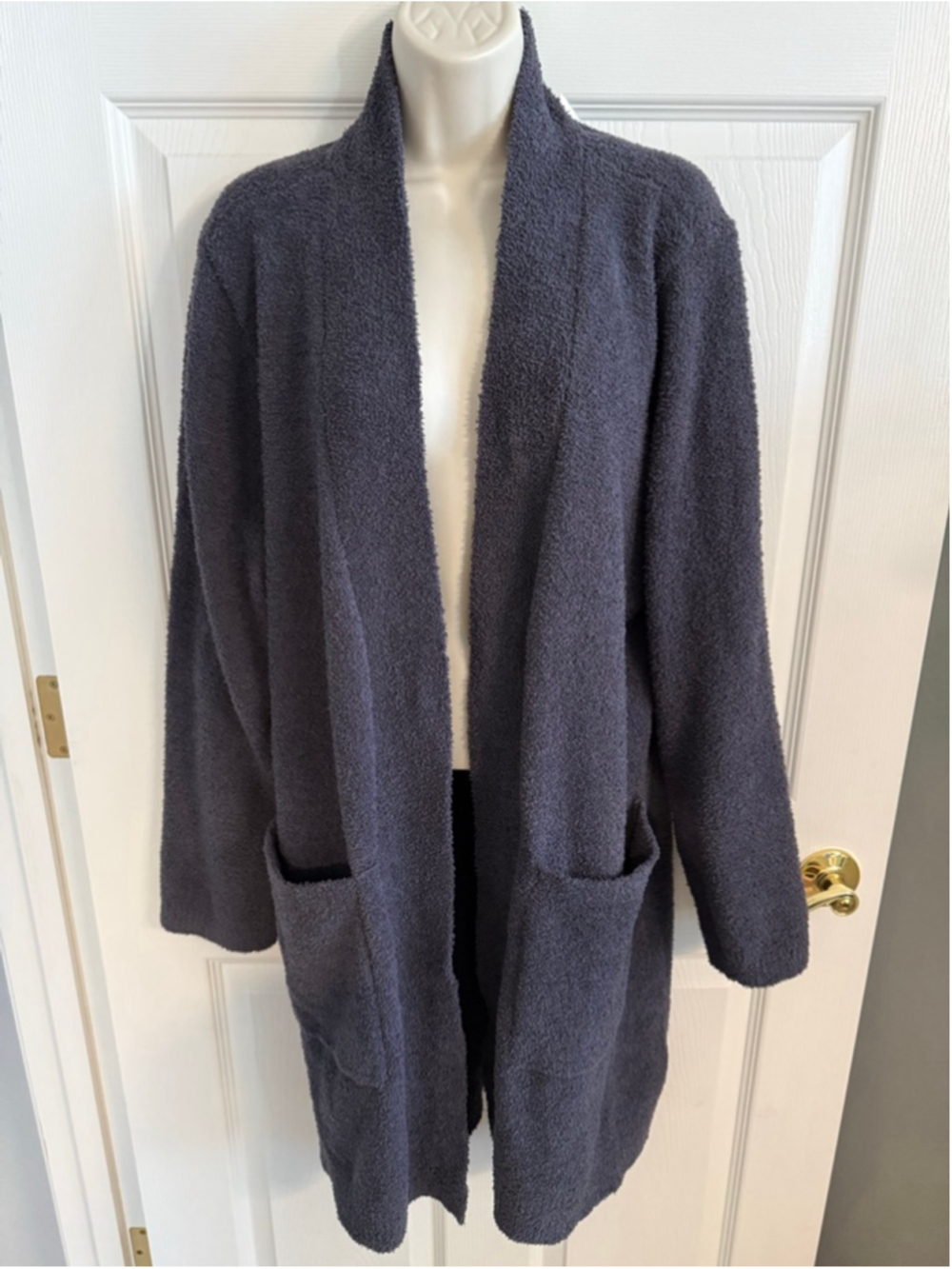 Van Winkle & Co. soft cardigan/robe lounge wear gray S/M